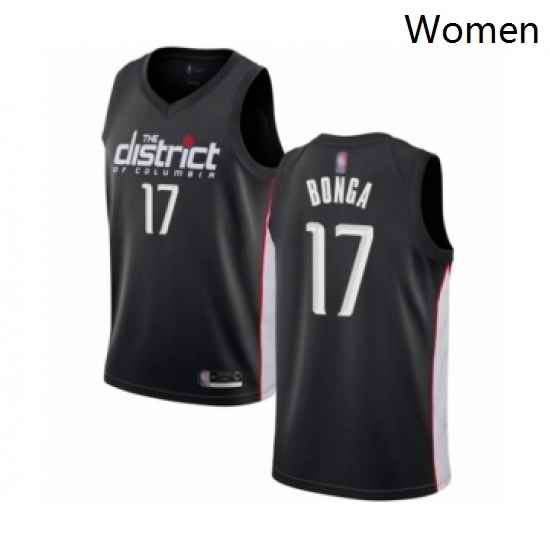 Womens Washington Wizards 17 Isaac Bonga Swingman Black Basketball Jersey City Edition